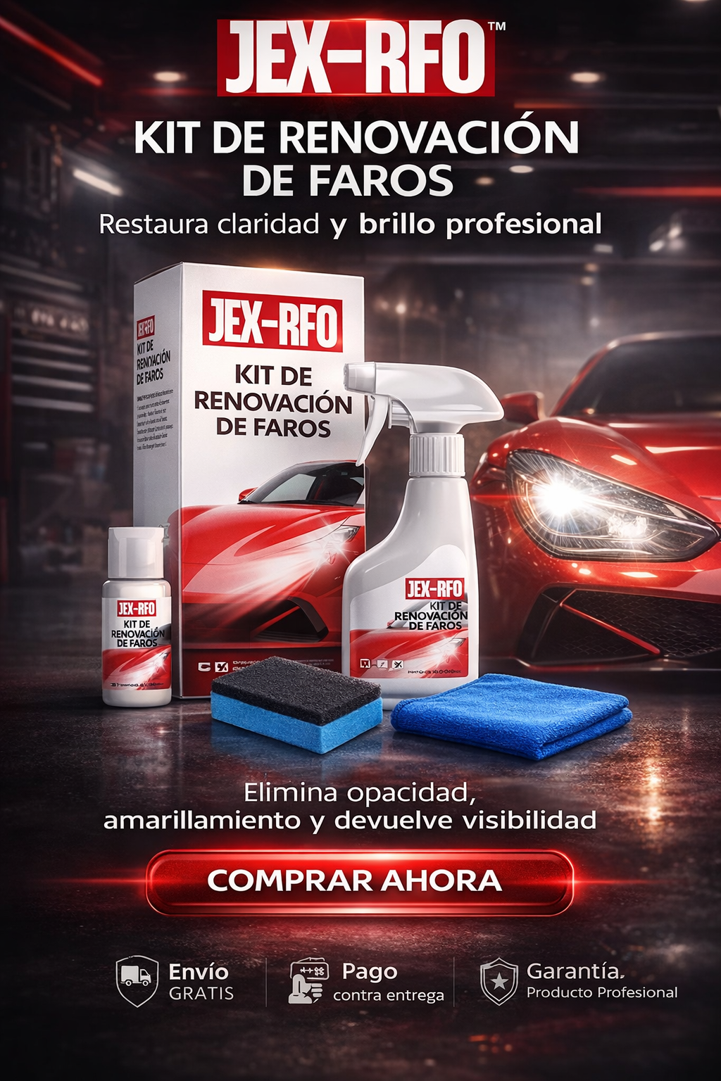 JEX-RFO™ Kit de Renovación de Faros