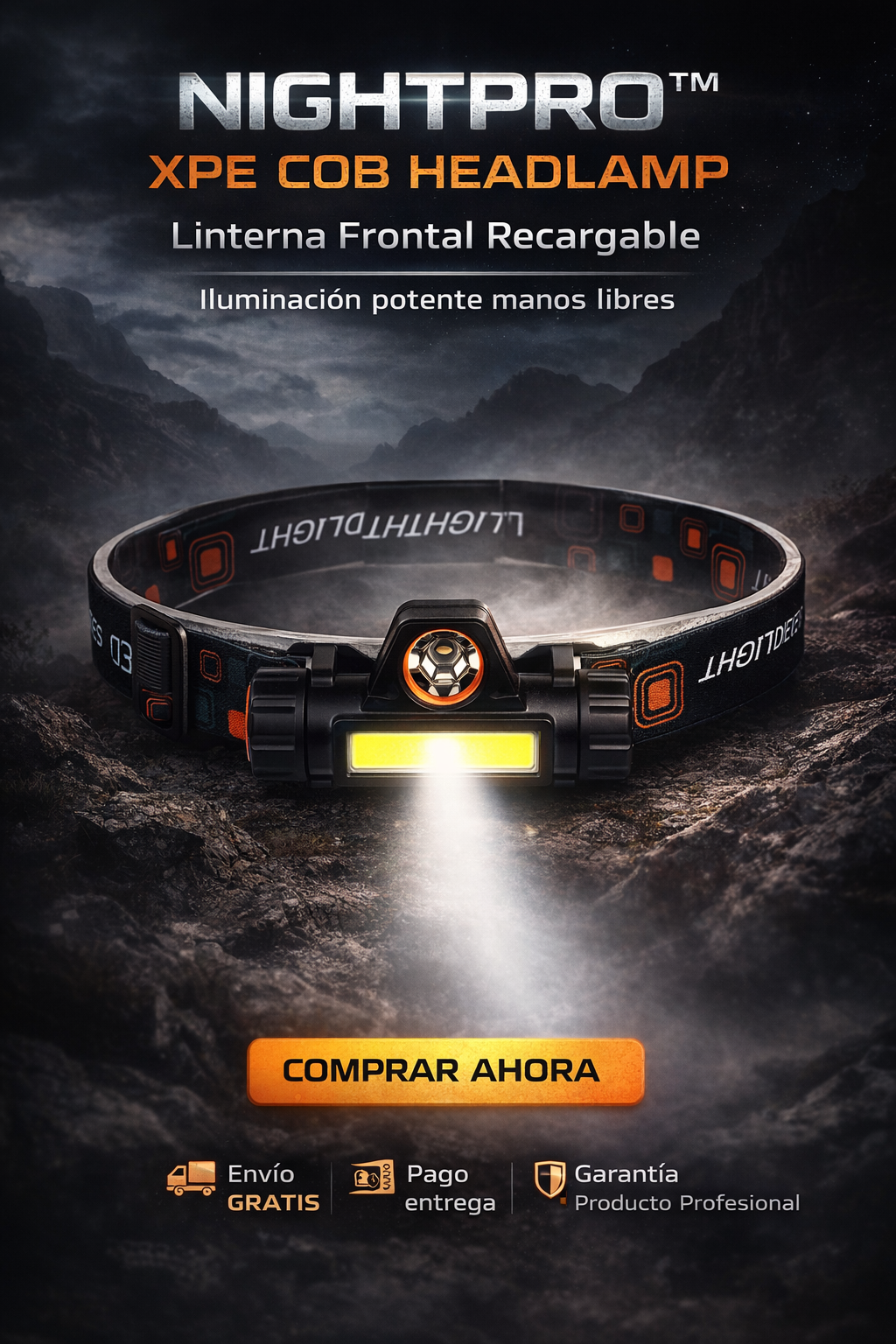 NIGHTPRO™ XPE COB HEADLAMP - LINTERNA FRONTAL LED