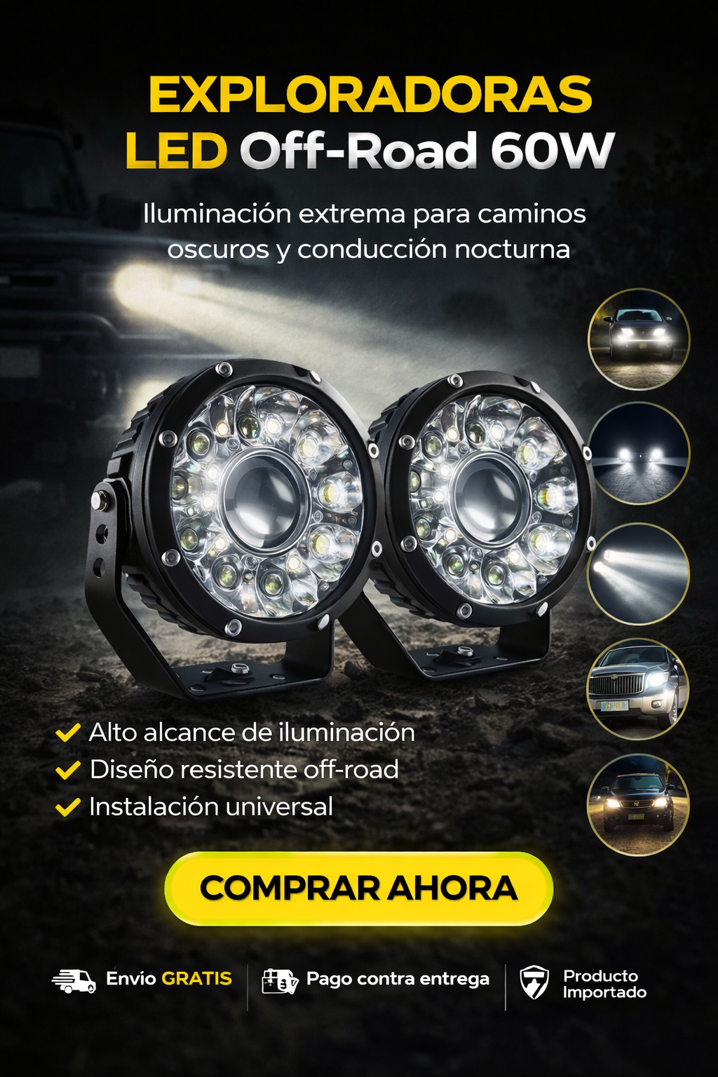 "Exploradoras LED Off-Road 60W"