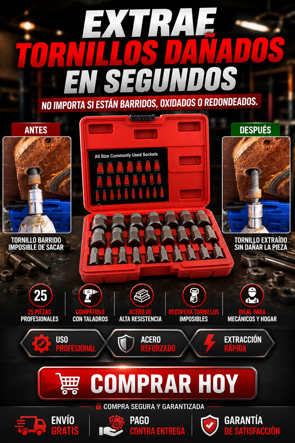 extractores de tornillos