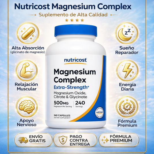 Nutricost Magnesium Complex (glicinato de magnesio en cápsulas)