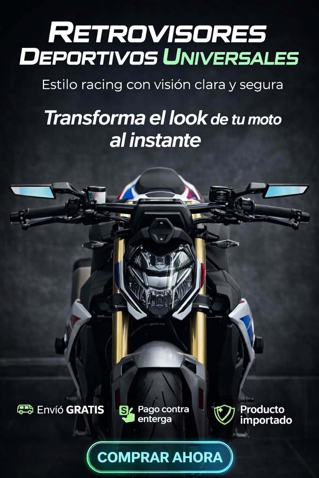 RETROVISORES DEPORTIVOS PARA MOTO