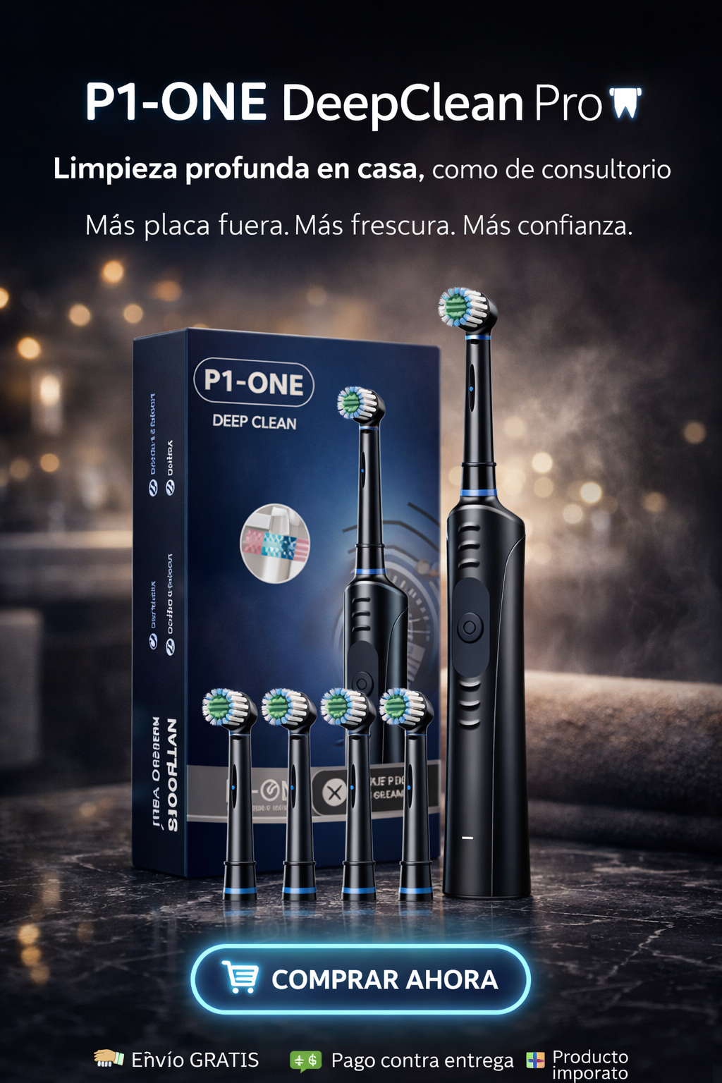 CEPILLO DE DIENTES ELECTRICO-P1-ONE DeepClean Pro 🦷