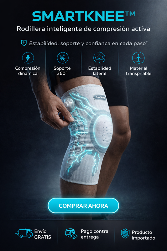 SmartKnee Pro™ — Rodillera Inteligente de Compresión y Soporte
