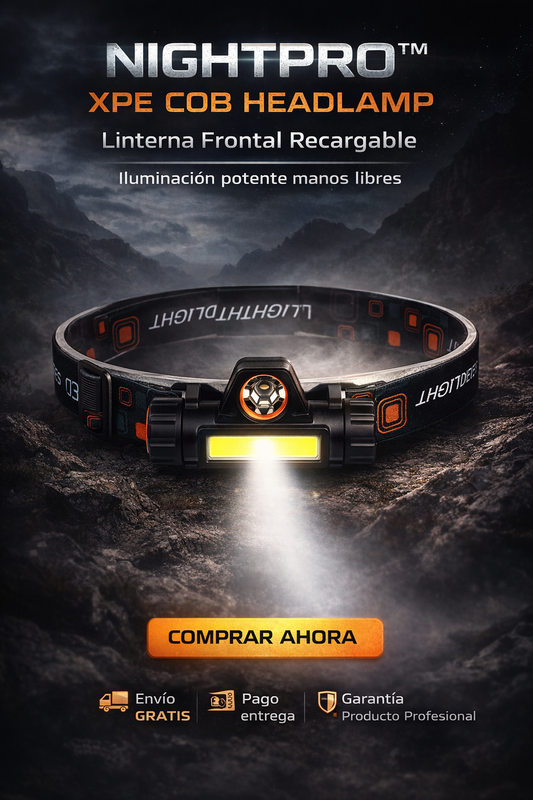NIGHTPRO™ XPE COB HEADLAMP - LINTERNA FRONTAL LED