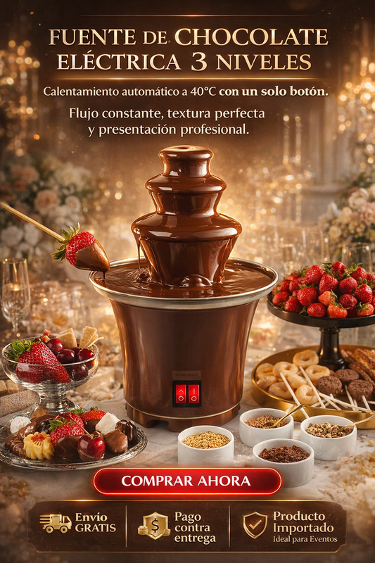 FUENTE DE CHOCOLATE ELÉCTRICA 3 NIVELES