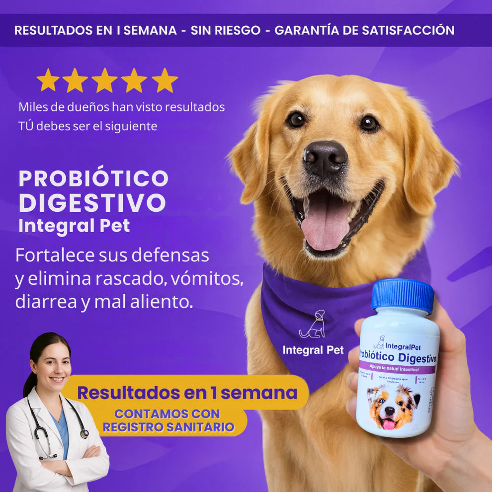 Probiótico IntegralPet-RECUPERA LA SALUD DE TU PERRO ✅