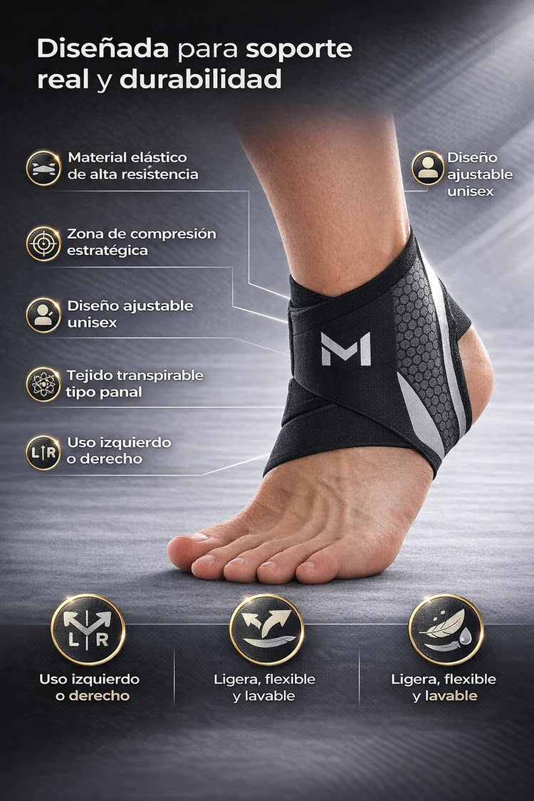 AnkleGuard Pro - Uso deportivo y recuperación muscular