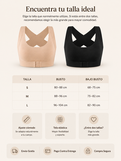 Brasier 2 en 1 - Moldeador y corrector invisible en uno solo.