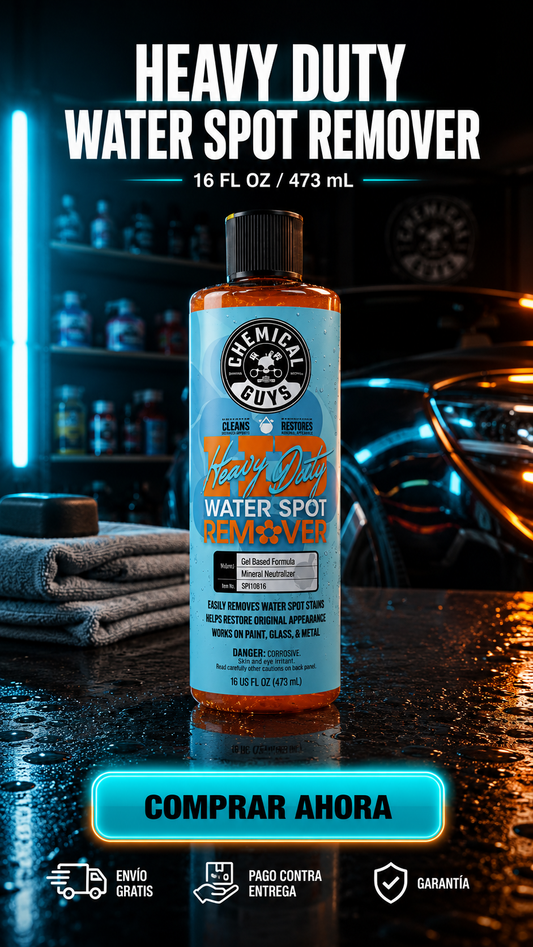 Heavy Duty Water Spot Remover-Elimina manchas de agua y depósitos minerales con acabado profesional.