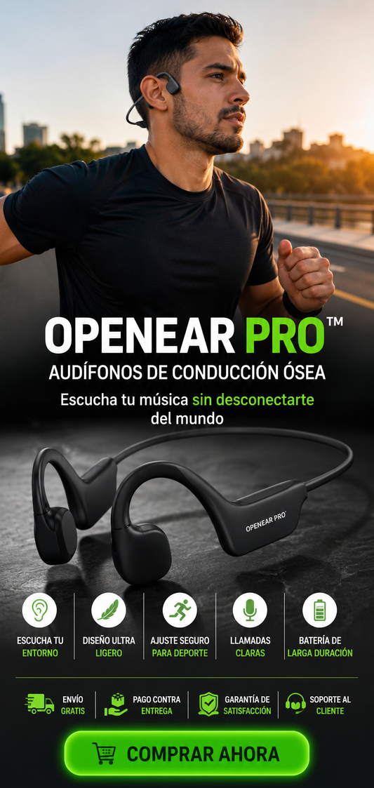 OPENEAR PRO™ - Audífonos de Conducción Ósea Inteligente