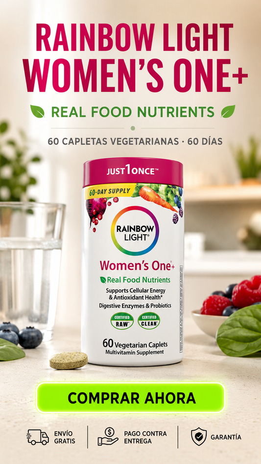 Rainbow Light Women’s One+ Real Food Nutrients-Nutrición completa Una vez al día.