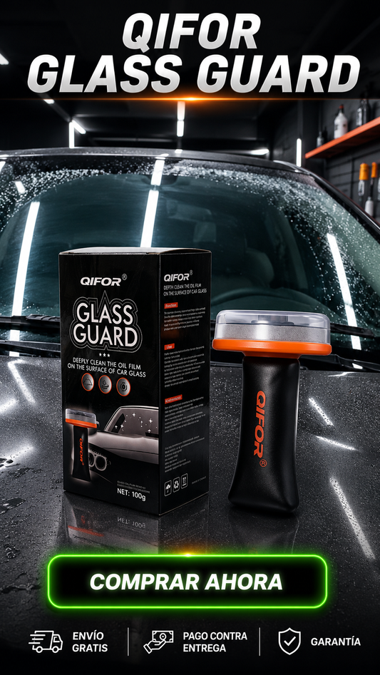 QIFOR GLASS GUARD-Limpieza profunda para una visión más clara al conducir.