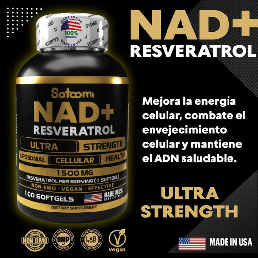 NAD+Resveratrol-Siéntete 10 años más joven🔥