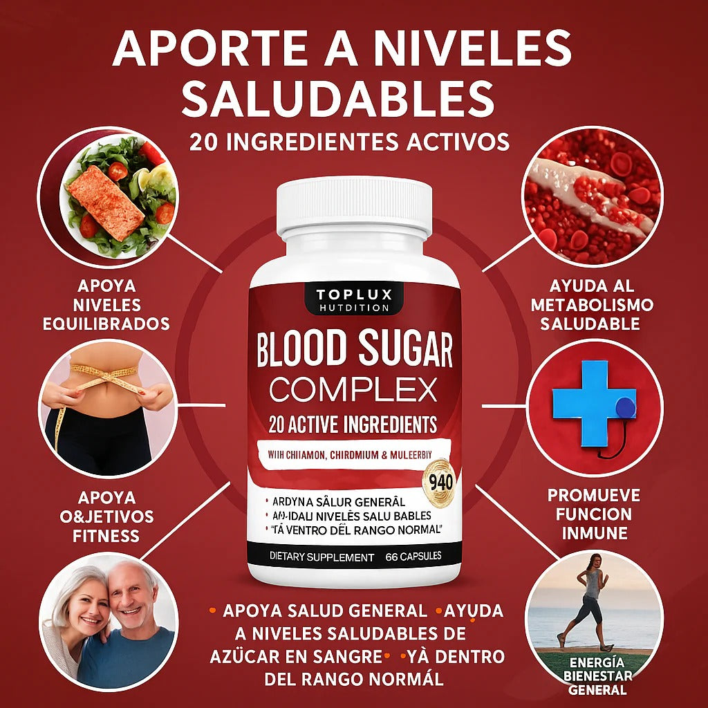 Blood Sugar Complex-Protege tu corazón mientras controlas tu glucosa❤️