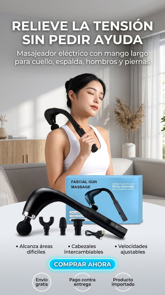FlexRelief Pro™ – Masajeador Eléctrico de Cuello y Espalda