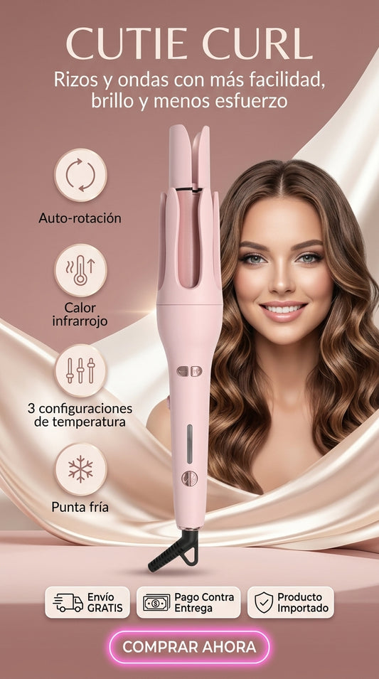 “CUTIE CURL-Rizos y ondas con más facilidad, brillo y menos esfuerzo”