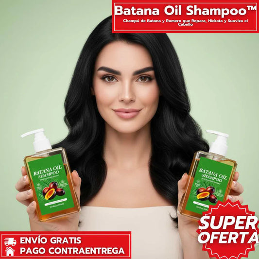 Batana Oil Shampoo™-Batana y Romero que Repara, Hidrata y Suaviza el Cabello