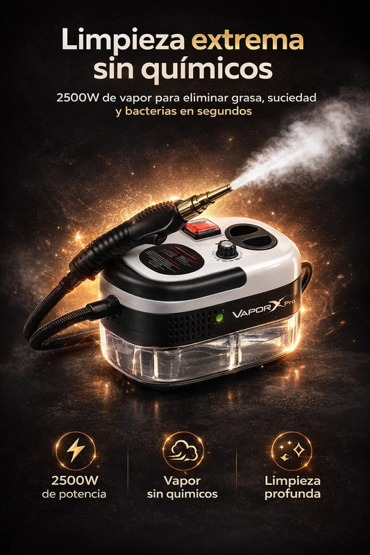 VaporX Pro 2500W Limpieza profunda sin químicos 💨🔥
